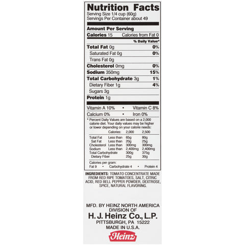 Heinz Tomato Sauce, 103 Ounce -- 6 Case