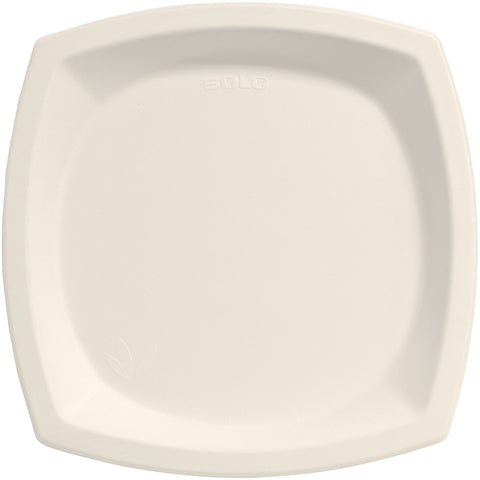 SOLO Cup Company Bare Eco-Forward Plate, 10 inch dia, Ivory, 125/Pack