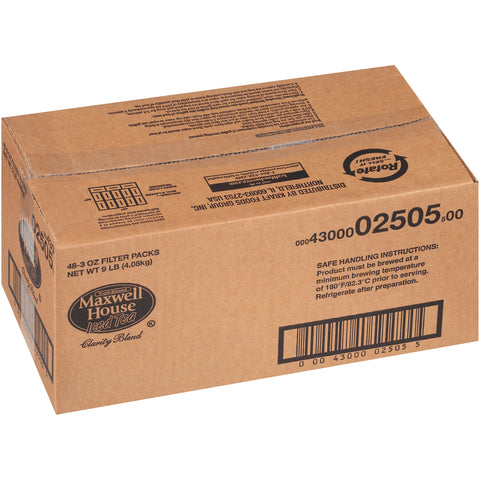 Maxwell House TEA BAG ICED FILTER PACK 3 OZ