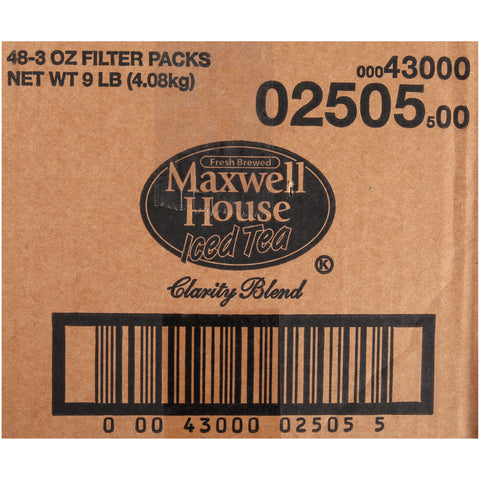 Maxwell House TEA BAG ICED FILTER PACK 3 OZ