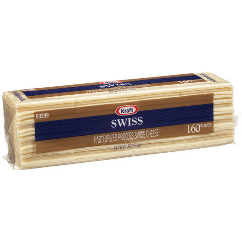 Kraft CHEESE AMERICAN SWISS SLICED 160 CT