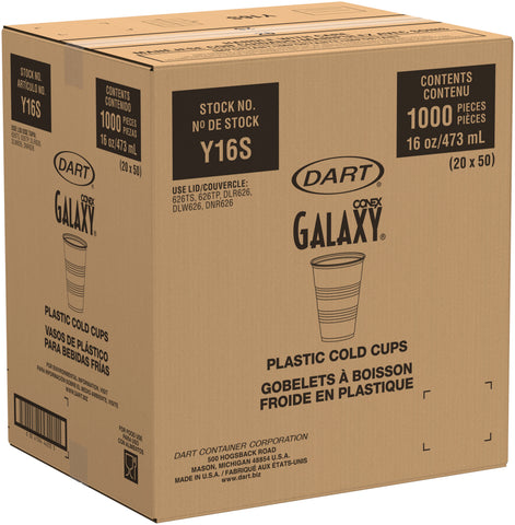 Conex™ Galaxy® CUP PLASTIC TRANSLUCENT SQUAT 16 OZ
