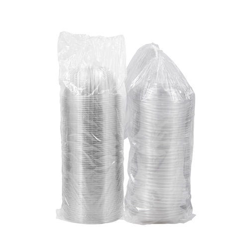 PresentaBowls® BOWL PLASTIC CLEAR COMBO LID PACK 48 OZ