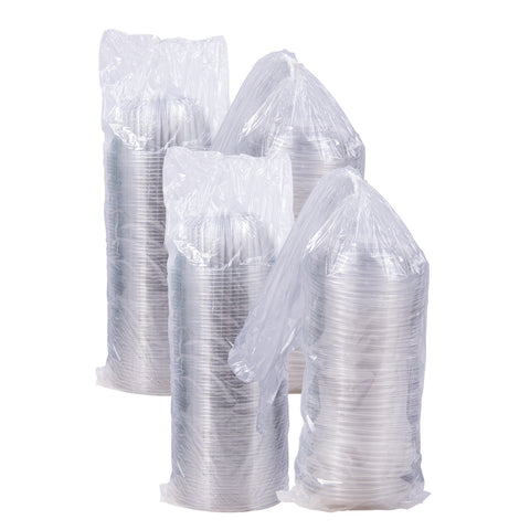 PresentaBowls® BOWL PLASTIC CLEAR COMBO LID PACK 48 OZ