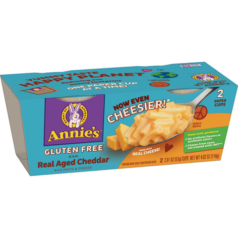 Annie's® PASTA RICE MACARONI CHEDDAR 2 PACK GLUTEN FREE