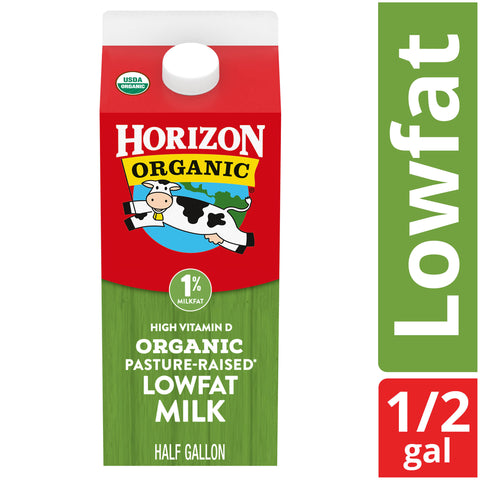 Horizon Organic 1 Percent Low Fat Milk, 64 Ounce -- 6 per case.