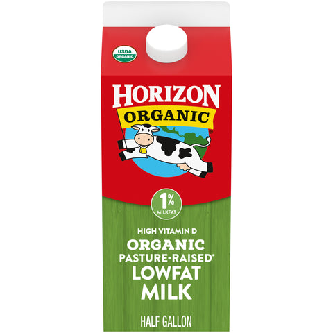 Horizon Organic 1 Percent Low Fat Milk, 64 Ounce -- 6 per case.