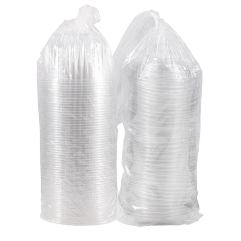 PresentaBowls® BOWL PLASTIC CLEAR W/ DOME LID 64 OZ
