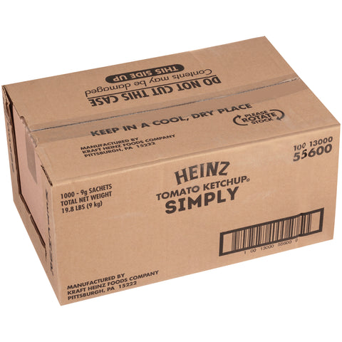 Simply Heinz Ketchup, 9 Gram -- 1000 per case.
