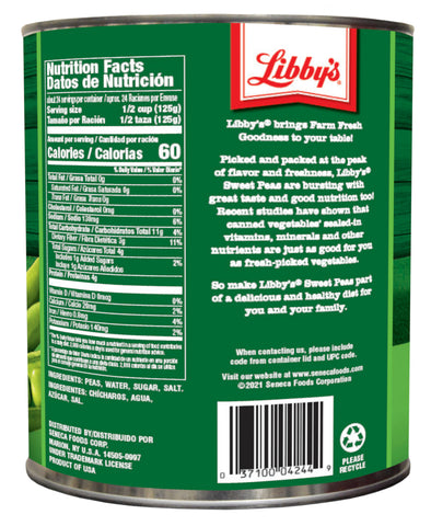Libby's® PEAS MIX SIEVE LOW SODIUM