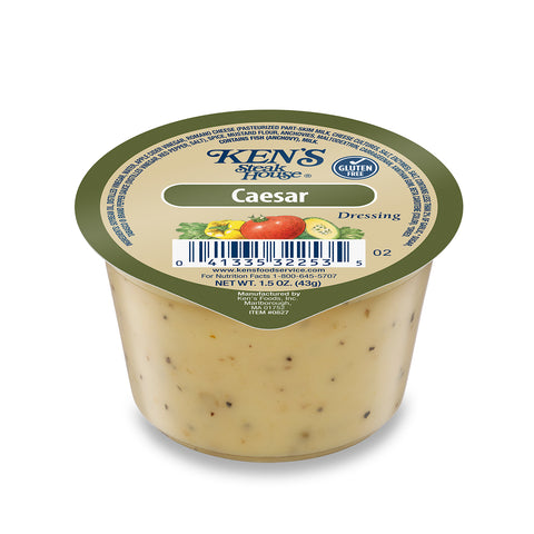 Ken's Foods DRESSING CAESAR ALL NATURAL SINGLE SERVE CUP REFRIGERATED