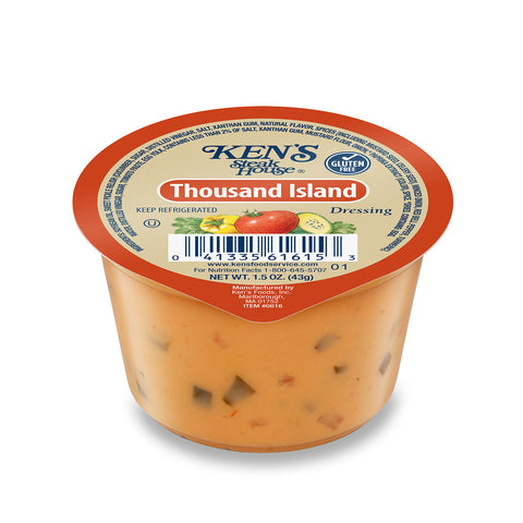 Ken's Foods DRESSING THOUSAND ISLAND ALL NATURAL SINGLE SERVE CUP REFRIGERATED