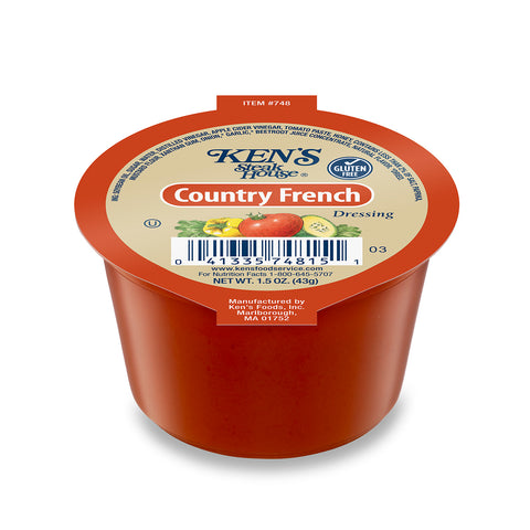 Ken's Foods DRESSING FRENCH COUNTRY W/OR BLOSSOM ALL NATURAL SINGLE SERVE CUP REFRIGERATED