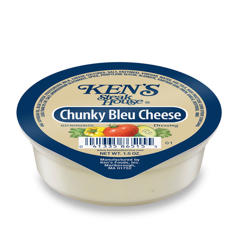 Ken's Foods DRESSING BLUE CHEESE CHUNKY SINGLE SERVE CUP REFRIGERATED