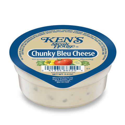 Ken's Foods DRESSING BLUE CHEESE CHUNKY SINGLE SERVE CUP REFRIGERATED