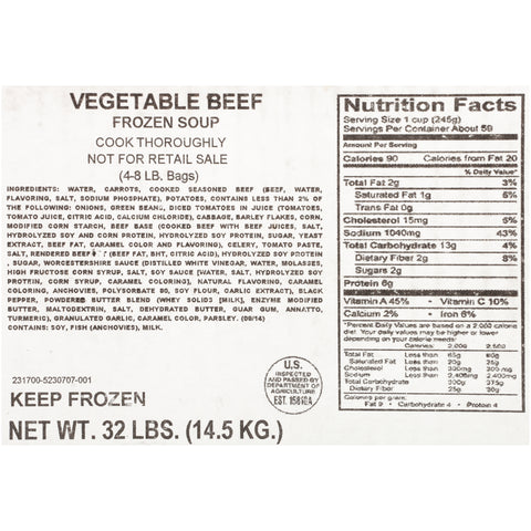 Soup Vegetable Beef