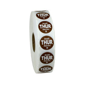 Label Day Of The Week Round Thursday