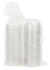 SafeSeal® BOWL PLASTIC CLEAR TAMPER RESISTANT W/ FLAT LID SAFESEAL™ 8 OZ