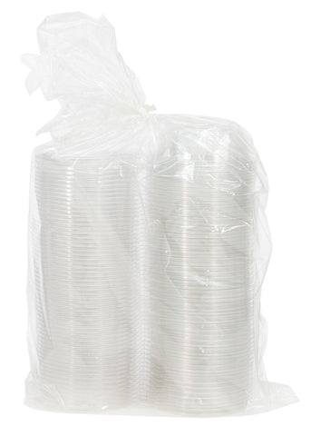 SafeSeal® BOWL PLASTIC CLEAR TAMPER RESISTANT W/ FLAT LID SAFESEAL™ 8 OZ