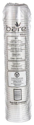 Bare® by Solo® CONTAINER RPET CLEAR ECO-FORWARD® 12 OZ