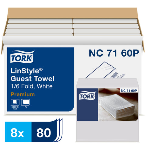Tork® TOWEL GUEST VALET WHITE 1-PLY 12X17
