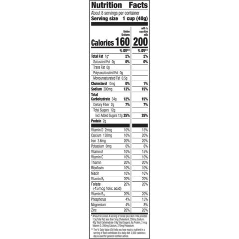 Golden Grahams Cereal, 11.7 Ounce -- 12 per case.