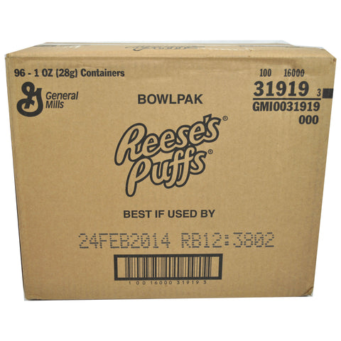 Reeses Puffs Cereal, 1 Ounce -- 96 per case.