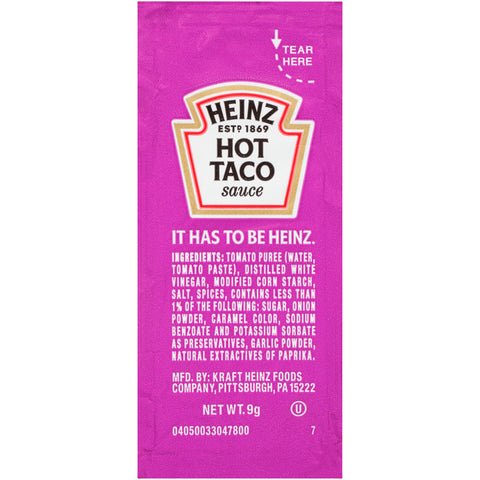 Sauce Taco Single Serve Packet 986800/78000871