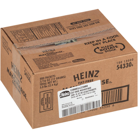 Heinz® MAYONNAISE FAT FREE SINGLE SERVE PACKET 543300/78000756