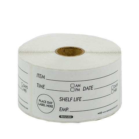 Label Shelf Life Removable 2x4
