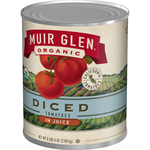 Muir Glen Organic Diced Tomato, 102 Ounce -- 6 per case.
