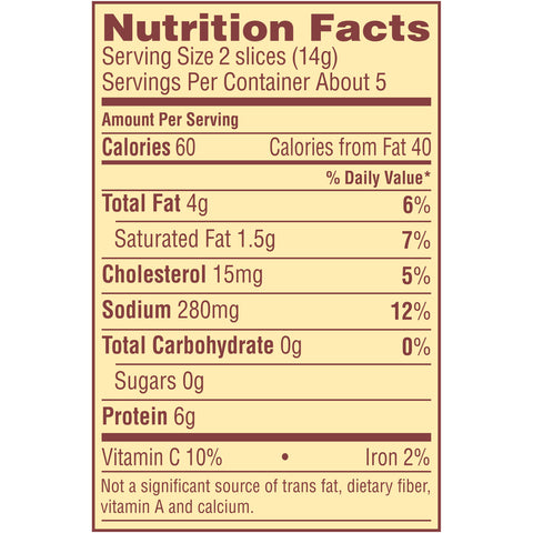 Oscar Mayer Original Fully Cooked Bacon, 2.52 Ounce -- 12 per case.