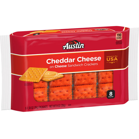 Cracker Cheese Cheddar Sandwich Square Ss Sleeve