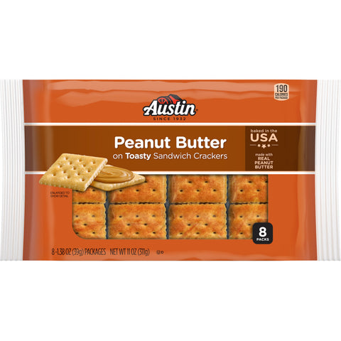 Austin® CRACKER PEANUT BUTTER SANDWICH SQUARE SS SLEEVE