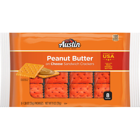 Cracker Cheese Peanut Butter Sandwich Square Ss Sleeve