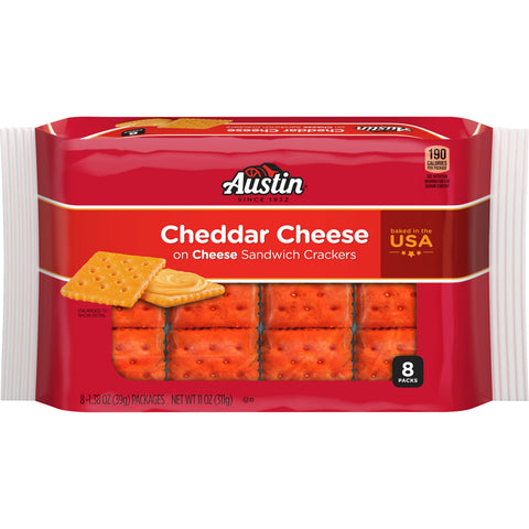 Austin Cheddar On Cheese Sandwich Cracker, 1.38 Ounce -- 96 per case