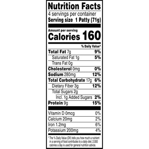 Morningstar Farms Poultry Original Chicken Patties, 10 Ounce -- 8 per case.