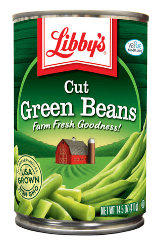 Libbys Cut Green Beans - 15.5 oz. can, 24 cans per case