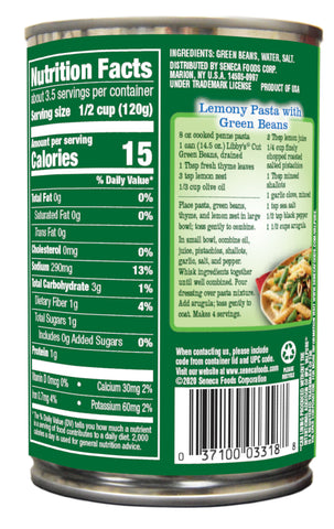 Libbys Cut Green Beans - 15.5 oz. can, 24 cans per case