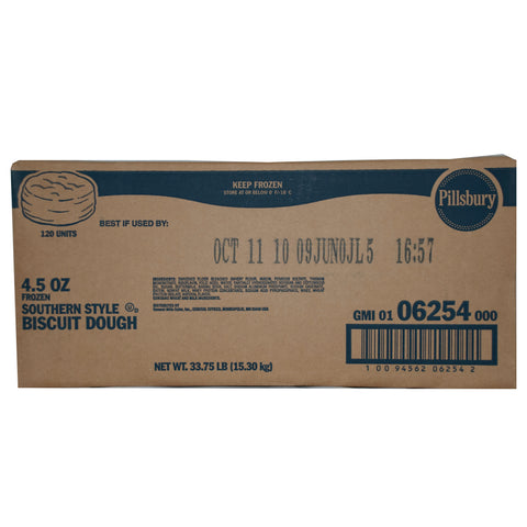 General Mills Pillsbury Unbaked Large Southern Style Biscuit Dough, 4.5 Ounce -- 120 per case.