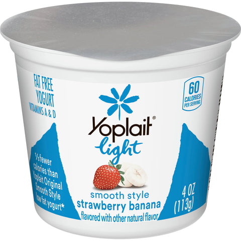Yoplait Light YOGURT ASSORTED STRAWBERRY & STRAWBERRY/BANANA