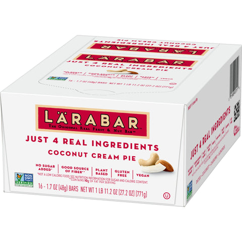 LaraBar Coconut Cream Pie Nutritional Bar, 1.7 Ounce -- 16 per case.