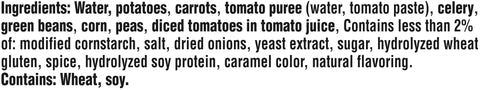 Campbells CHUNKY Savory Vegetable Soup, 19 oz. can, 12 per case