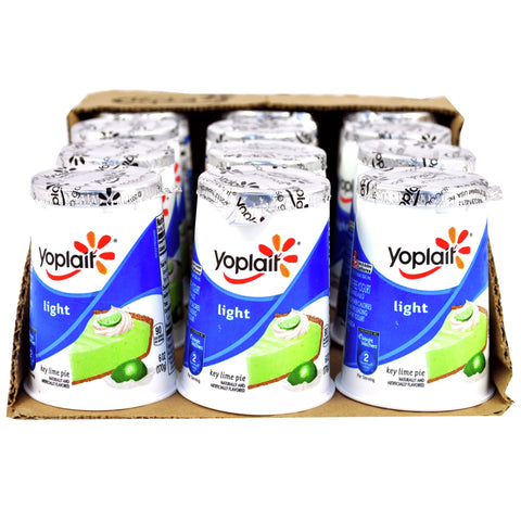 Yoplait Light Fat Free Key Lime Pie Yogurt, 6 Ounce -- 12 per case.