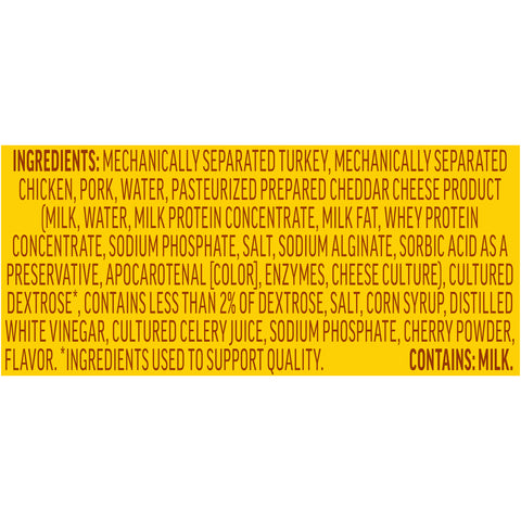 Kraft Oscar Mayer Hot Dog - Cheese, 16 Ounce -- 12 per case.