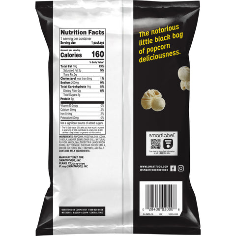 Popcorn White Cheddar Large Single Serve