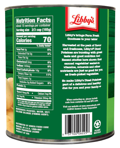 Libby's Diced Potatoes, 102 ounce -- 6 per case
