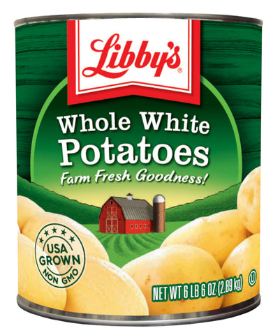 Libbys Whole White Potatoes - no. 10 can, 6 cans per case