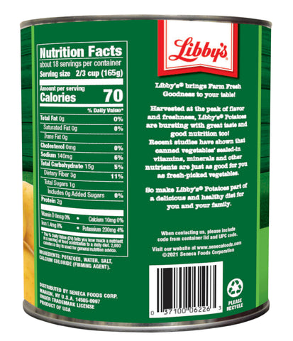 Libby's® POTATO WHOLE 100 CT #10