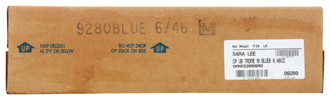 Sara Lee Chef Pierre Traditional Unbaked Blueberry Fruit Pie, 10 inch -- 6 per case.